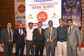 National Conference on Bank Audit Shankhnad, CA Lokesh Gupta, CA Nitant Trilokekar, CA Deepak Batra, CA Ravi Agarwal, CA Shashikant Chandrakar and CA Ankush Golcha, CA Amitabh Dubey, CA Pradeep Pal, CA Anshuman Jalodia, CIRC CA Kishore Bardia, CA Annu  Poddar, CA Mrinalini Dubey Raipur, Bhilai Bilaspur, Chhattisgarh, Khabargali