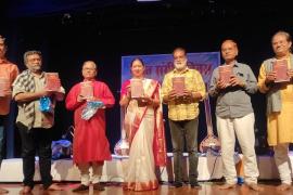 World Music Day, Indira Kala Sangeet Vishwavidyalaya Khairagarh, Prof.  Dr.  Likedeshwar Verma, Fakirullah's Ragadarpan, Vice Chancellor Padmashree Dr. Mokshada Mamta Chandrakar, Registrar Prof.  Id.  Tiwari, Dean, Prof.  Dr. Himanshu Vishwaroop, Prof. Dr.  Kashinath Tiwari, Film Producer-Director Prem Chandrakar, Prof.  Dr.  Naman Dutt, Dr.  Likeeshwar Verma, Chhattisgarh, Khabargali