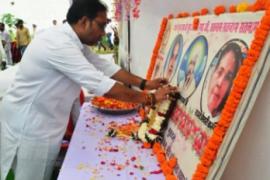 Baba Guru Ghasidas ji, Raj Rajeshwari Karuna Mata's death anniversary program, Public Health Engineering and Village Industries Minister, Satnami Samaj, Jagatguru Guru Rudrakumar, Mandir Hasaud, Agamdham Satnam Shakti Kendra, Chhattisgarh, Khabargali