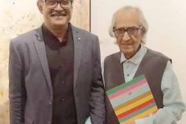 Great Painter Syed Haider Raza, Birth Centenary, Raza Foundation, Raza Awardee Artist, Renowned Artist from Chhattisgarh Yogendra Tripathi, Raipur, Triveni Kala Sangam, Sridharni Art Gallery, Varnikabhang, Akhilesh, Atul Dodiya, Jayshree Chakraborty, Manish Pushkale, RM Palaniappan,  Harshvardhan, Saba Hassan, Sheetal Gattani, Smriti Dixit, Sujata Bajaj, Vanika Gupta, Yusuf, Khabargali