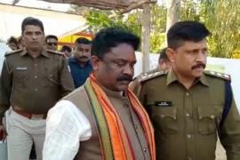 BJP candidate Brahmanand Netam in custody, supporters block road, Bhanupratappur assembly by-election, Chhattisgarh, khabargali