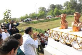 Freedom fighter Veer Ganesh Ram Upadhyay, statue installation, Chhattisgarh Commissionerate, 1857 Revolution, Jharsuguda Air Port of Odisha, freedom fighter Late Bihari Lal Upadhyay, Twelve Mountains, Raipur, Sambalpur, Chhattisgarh during British rule, khabargali