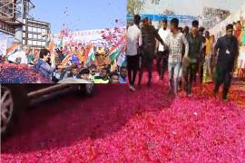 85th National Convention of Congress, Flower Shower, Rose Carpet, Priyanka Gandhi, Mayor Ejaz Dhebar, Raipur, Chhattisgarh, News, khabargali