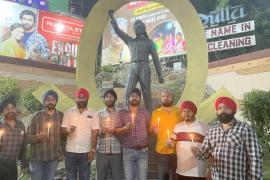 Jallianwala Bagh Massacre Martyrdom Day, Chhattisgarh Sikh Council, Tribute to the brave martyrs, Bhagat Singh Chowk, Amarjit Singh Chhabra, Gagandeep Singh Hanspal, Mandeep Singh, Dalwinder Bedi, Yogesh Saini, Surjit Singh Chhabra, Sonu Saluja, Raipur, Chhattisgarh, news,khabargali