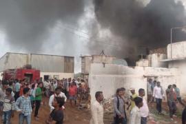 Fierce fire in rice mill, Tilda Newra, Chhattisgarh, Khabargali