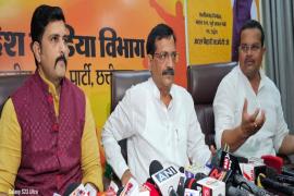 BJP asked 6 questions to CM Baghel, press brief at BJP office Ekatm Complex, BJP media in-charge Amit Chimnani, Chhattisgarh, Khabargali