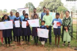 Ozone Day Celebration, Adani Foundation's Special Initiative for Environment Protection Awareness and Education, Village Basan, Parsa, Ghatbarra and Salhi, Chhattisgarh, Khabargali