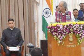 Chief Minister Vishnu Dev Sai, Deputy CM Arun Sao, Vijay Sharma, Governor Harichandan, Raj Bhavan, Brijmohan Agarwal, Ramvichar Netam, Dayaldas Baghel, Kedar Kashyap, Lakhan Lal Dewangan, Shyam Bihari Jaiswal, OP Choudhary, Lakshmi Rajwade and Tankaram Verma took oath,  khabargali