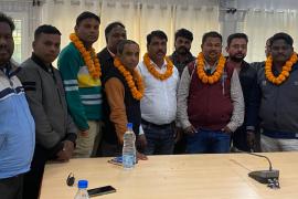 Dadu Manhar became District President of Chhattisgarh Active Journalists Association, Arvind Pandey became General Secretary, Korba, Meeting of Chhattisgarh Active Journalists Association, State President Raj Goswami, State Director and State Secretary Abdul Aslam, Divisional Secretary Arun Naidu, Chhattisgarh, Khabargali.