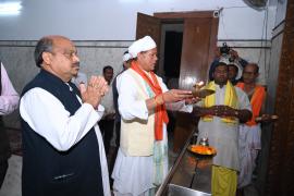 Rawatpura government reached Shri Jagannath temple located in Gayatri Nagar, Raipur North MLA Purandar Mishra, Raipur, Chhattisgarh, Khabargali.