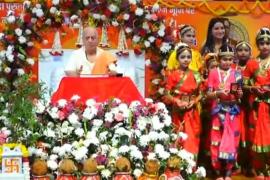 Saint Shri Vijay Kaushal Maharaj in Shri Ram Katha organized at Deendayal Upadhyay Auditorium, Raipur, Chhattisgarh, Khabargali