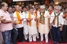 Cabinet Minister and Raipur Lok Sabha candidate Brijmohan Aggarwal addressed the South Assembly Workers Conference, Raipur, Chhattisgarh, Khabargali.