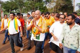 Brijmohan's election campaign is going on in an organized and strategic way, election campaign of BJP candidate Brijmohan Agarwal from Raipur Lok Sabha, Chhattisgarh, Khabargali