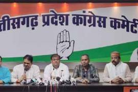 All India Congress Committee Secretary and State Incharge Dr. Chandan Yadav, Press Conference, Chhattisgarh, Khabargali