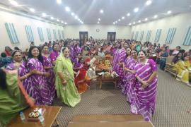 Festival of Gangaur, Maheshwari Women's Committee, Gopal Temple, Publicity Head Neelima Laddha, National General Secretary Mrs. Jyoti Rathi, Raipur, Chhattisgarh, Khabargali