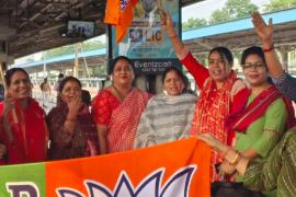 BJP Mahila Morcha is determined to make Mission 400 Plus successful, Chhattisgarh State Women's Front State President Shalini Rajput, State Vice President Meenal Choubey, State Treasurer Hemlata Sharma, State Co-Treasurer Sandhya Tiwari, State Media Co-Incharge Ayushi Pandey, Nisha Choubey, Asha Dubey, Executive Members Manju Singh, Sweety Kaushik, Mohan Kumari Sahu, Kiran Sahu, Vaishali Ratnaparkhi, Nilima Goswami, Parvati Pradhani, Chhattisgarh, KhabarGali