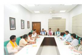 Big meeting of BJP started in BJP office Kushabhau Thackeray complex, many MPs attended. bjp latest Hindi news politics khabargali