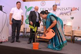 Decarbonization India Alliance launched in Raipur, target of achieving net-zero by the year 2070 set, Climate Change, DIA Program, Secretary General of SEEM G. Krishnakumar, CEO of ASER Social Impact Advisors Vinuta Gopal, CEO of Biofuels Authority of Chhattisgarh Sumit Sarkar, Secretary of Commerce and Industry Department IAS Shri Ankit Anand, Chhattisgarh State Renewable Energy Development Agency, CREDA Chief Executive Officer CEO Rajesh Singh Rana, Regional Head of Global Green Growth Initiative Soumya G