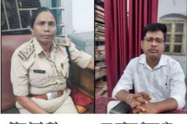 Raipur Women Police Station Incharge and Deputy Tehsildar of Dhamtari caught red handed by ACB team while taking bribe, ACB, Deputy Tehsildar of Dhamtari Kshirsagar Baghel, Women Police Station Incharge Vedvati Dariyo, Chhattisgarh, Khabargali