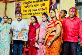 Chhattisgarh state level two day Jasgeet and Tableau competition in Chirrapara, Bhatgaon Raipur, Jai Maa Danteshwari Parmanand Gyan Sudha Seva and Phag Mandali, former president of Chhattisgarh Building and Other Construction Workers Welfare Board Sushil Sunny Agarwal, Raipur, Chhattisgarh, Khabargali