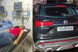 In Raipur, a speeding car hit a girl riding a scooter, she died on the spot, search for the absconding driver continues, Khabargali