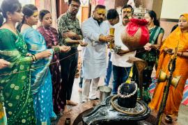 Sushil Sunny Agrawal, President of Padmashali Samaj Chhattisgarh Gopal Parsawar along with Padmashali Samaj Chhattisgarh participated in the Maharudrabhishek of Lord Shiva organized by Padmashali Samaj, Raipur, Chhattisgarh, Khabargali