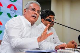 Former Chief Minister said - breach in my security... scuffle with security personnel  former cm bhupesh baghel cg news khabargali 