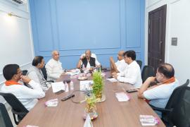 BJP gears up for Raipur South by-election, MP Brijmohan holds high level meeting, Raipur, Khabargali