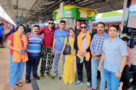 Jawahar Nagar Mandal president and in-charge leave for Amarnath Yatra with slogans of Bol Bam, Praneet Jain media in-charge, Jawahar Nagar Mandal, Raipur, Chhattisgarh, Khabargali