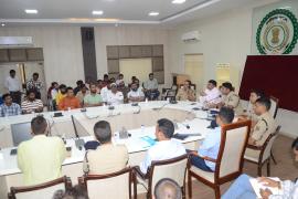 Meeting of district, police administration and DJ operators, DJ will be banned during Ganeshotsav, CCTV surveillance, limited sound level and following traffic rules is mandatory, challan action will be taken by the administration, ADM Shri Umashankar Bande and ASP Shri Lakhan Patel, ASP Traffic Dr. Prashant Shukla, CSP Shri Daulat Ram Porte, Raipur, Chhattisgarh, Khabargali