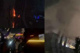 Fire broke out in Babylon Tower, 50 people were rescued after a lot of effort, 8 people fainted due to suffocation in the smoke hindi News big news latest News khabargali 
