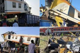 Passenger train runs over goods train in Chhattisgarh, 7 people including loco pilot killed; passengers rescued by cutting bogies with gas cutter; Railways announces compensation, Bilaspur, Khabargali