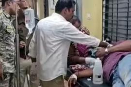 A young man and woman attacked a DSP with a knife in the middle of the road, chased his car, stopped it, and then slit his throat. Hindi News latest News khabargali 