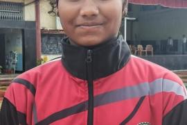 Bhavna Sahu of Gujarati School won gold in the Khelo India Asmita Zonal League; Shri Gujarati Higher Secondary School, Raipur, Principal Anees Memon, Khabargali.