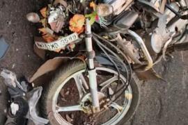 Uncle and nephew die in a road accident after a pothole caused the bike to lose balance.