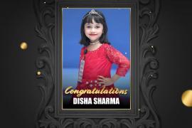 6-year-old Disha Sharma from Raipur selected as one of the top 9 finalists in the Junior Miss India Grand Finale.