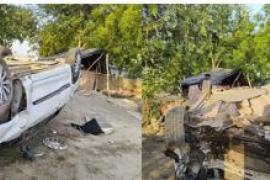  BJP leader rams car with Thar, former sarpanch and son killed hindi News big news khabargali 