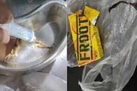 Lizard-like remains found in Frooti pouch; girl falls ill and is hospitalized. dhamtari hindi news big news khabargali 