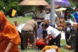 Horrific road accident in Thailand: 11-year-old boy drives truck into group of monks; 9 dead, 14 injured. Hindi news latest news khabargali 