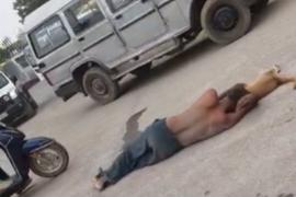Pet dog dies in Raigarh; owner weeps inconsolably while clinging to the body in the middle of the road. Latest News hindi news khabargali 