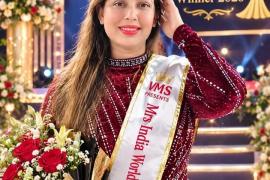 Naini Tiwari of Raipur, Chhattisgarh created history, became Mrs India World Winner 2026, Beauty Contest, Gym Trainer Gaurav, Founder and CEO of VM Management and Securtas, Raipur Jitendra Singh Chaudhary and Organizer Kavita Singh, Khabargali