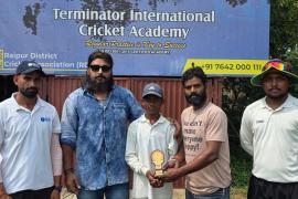 MGM School Raipur, School Cricket Tournament, Chhattisgarh, Vipra School Champions Trophy 2026, Bhavesh Pandey Man of the Match, Chhattisgarh School Cricket, Raipur Cricket, Terminator Cricket Academy, Indoor Cricket, Cricket Academy in Raipur, Tatibandh, Head Coach Dr. Mohammad Shabab Qureshi, Khabargali