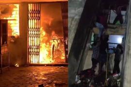  Panic ensues following a late-night fire at Atal Awas in Bilaspur; 75 people trapped in smoke are rescued using ropes and sarees hindi news big news khabargali 