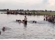 A tractor-trolley overturned in a pond during idol immersion in Khandwa, killing 10 devotees.khabrgali 