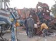 Major accident at Keshkal Ghat: Three trucks collide, NH-30 completely blocked