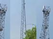  A minor girl climbed a 200-foot tower to get married, leading to hours of high-voltage drama. hindi news bihar news khabargali 
