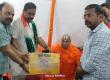 Jagatguru Rambhadracharya Ji gave his blessings and a certificate of appreciation to Yuva Pahal Welfare Foundation, which has become an example of human service. Rahul Sharma, Founder, Blood Donation, Disabled Service, Respectful Cremation of Unclaimed Bodies, and Cow Service, Raipur, Chhattisgarh, Khabargali