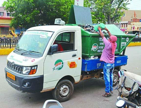 garbage cart, garbage