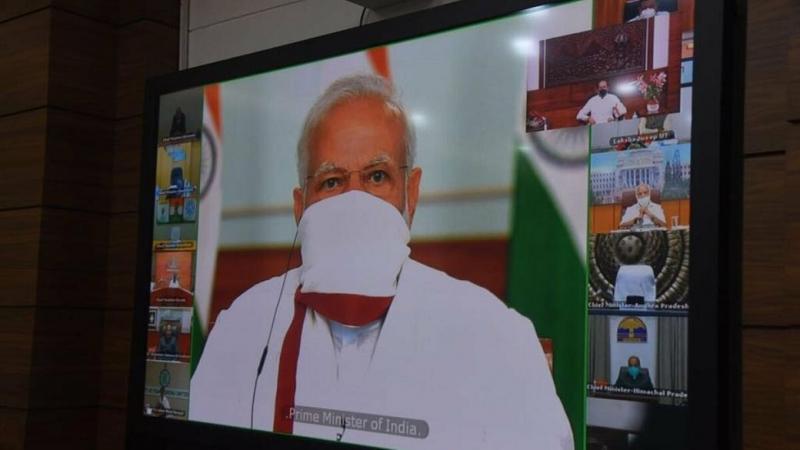 Pm modi video confrancing cm lockdowen, khabargali