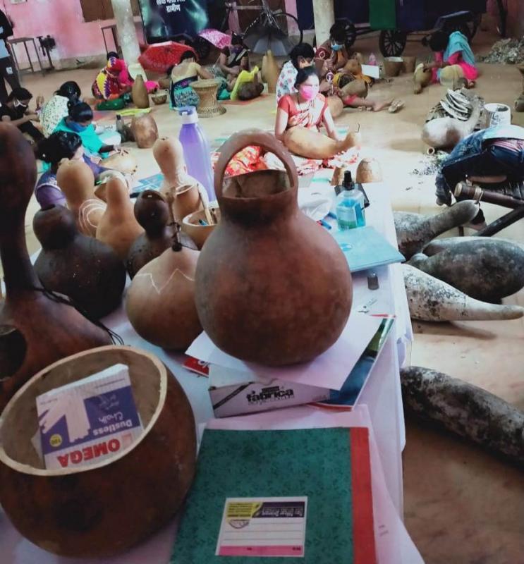 Handicrafts Development Board, Tumba and Bamboo Crafts, Village Industries Minister Guru Rudrakumar, Khabargali, Chhattisgarh,